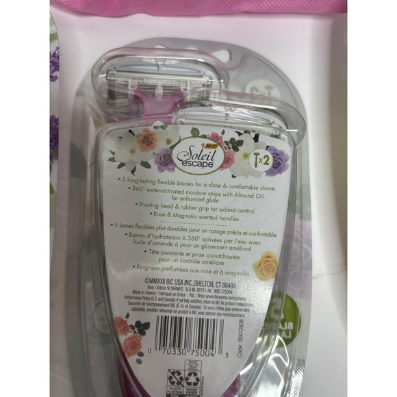 BIC Soleil Escape Razor Bundle Citrus Lavender Rose 10 Total Razor - Picture 6 of 9